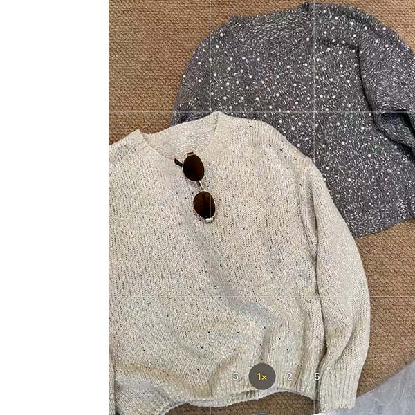 【小个子】冬季圆领套头百搭长袖针织毛衣FT1205