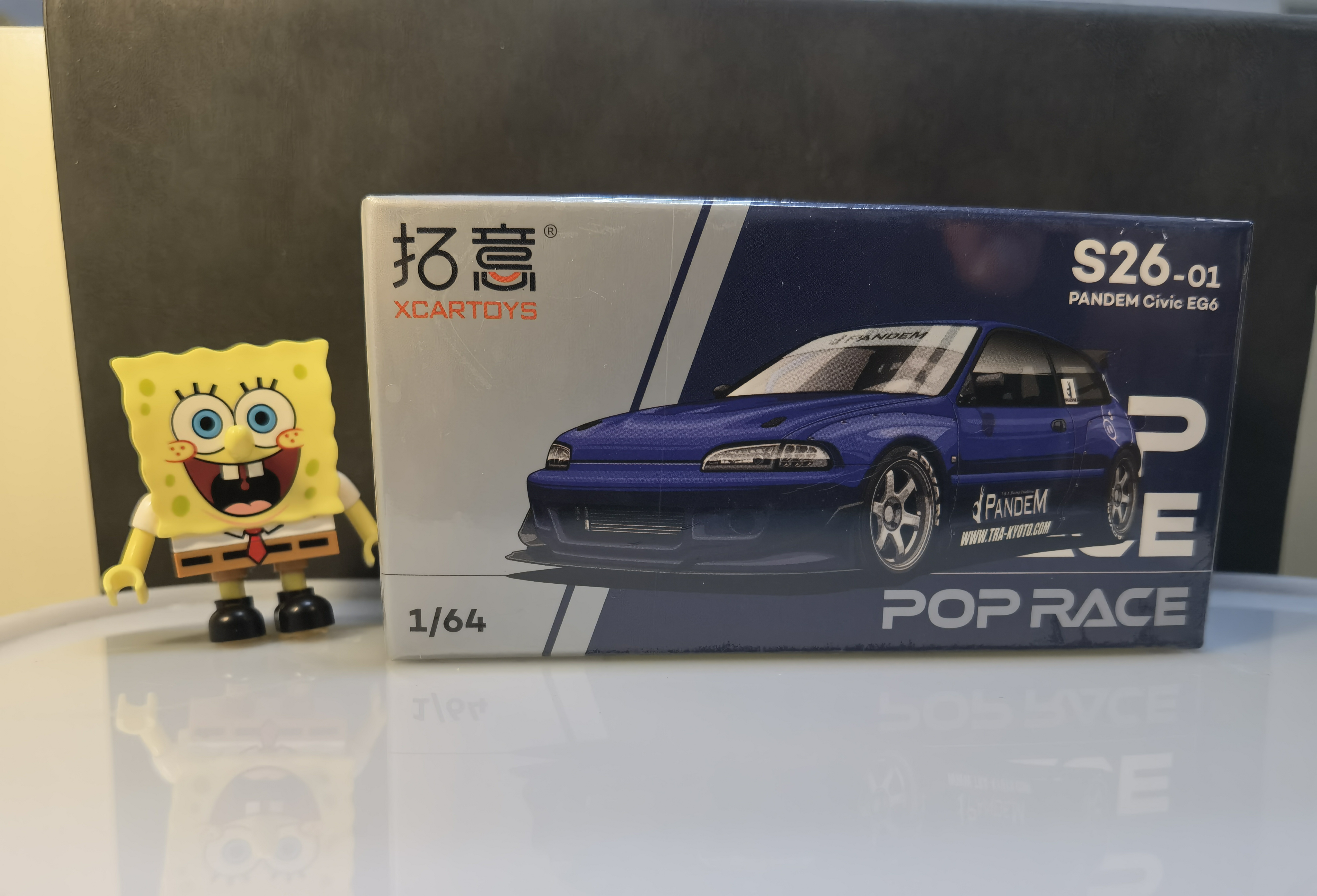 拓意拓意 1:64 思域pandem civic EG6 合金车  模型，S26-01