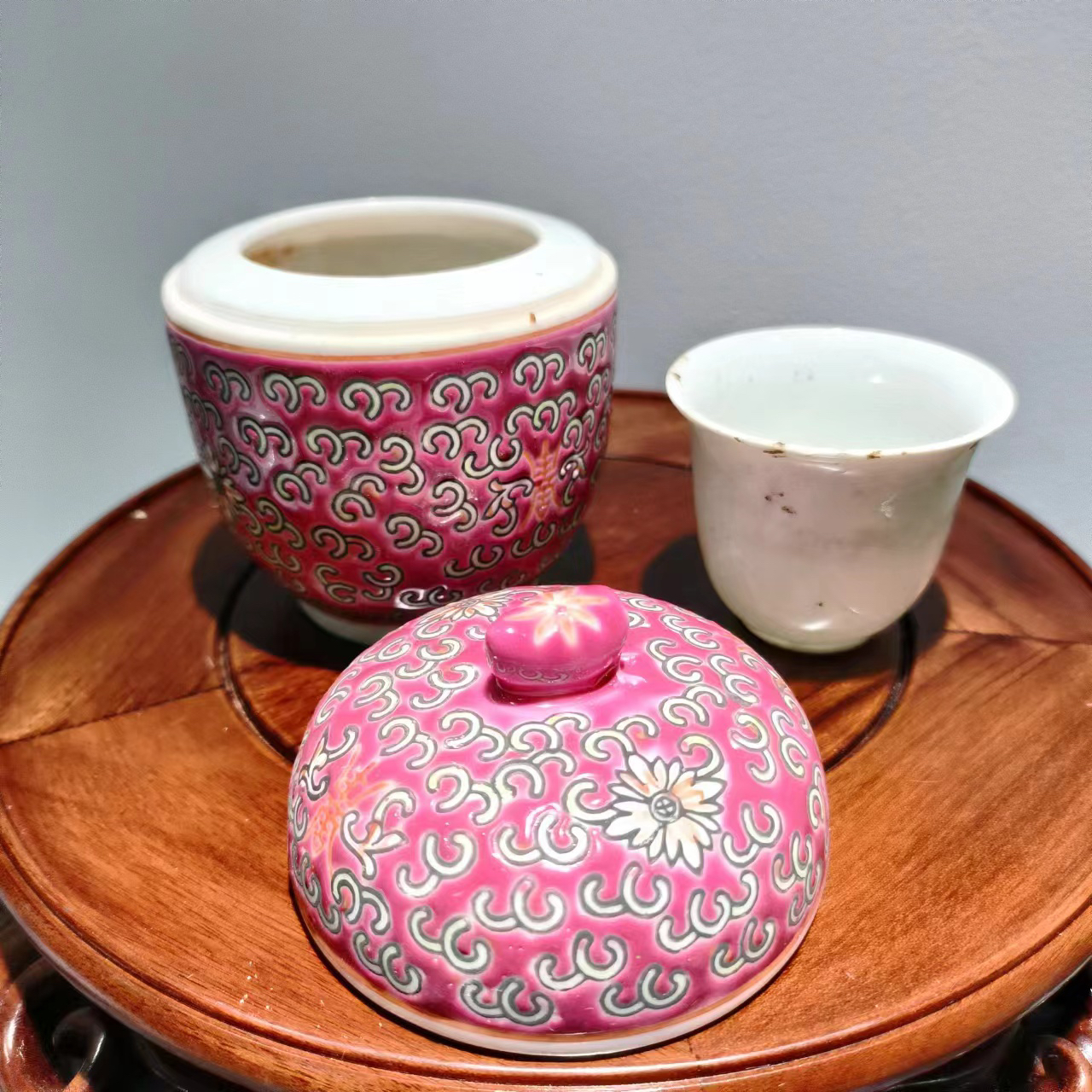 5.60年代粉彩温酒罐