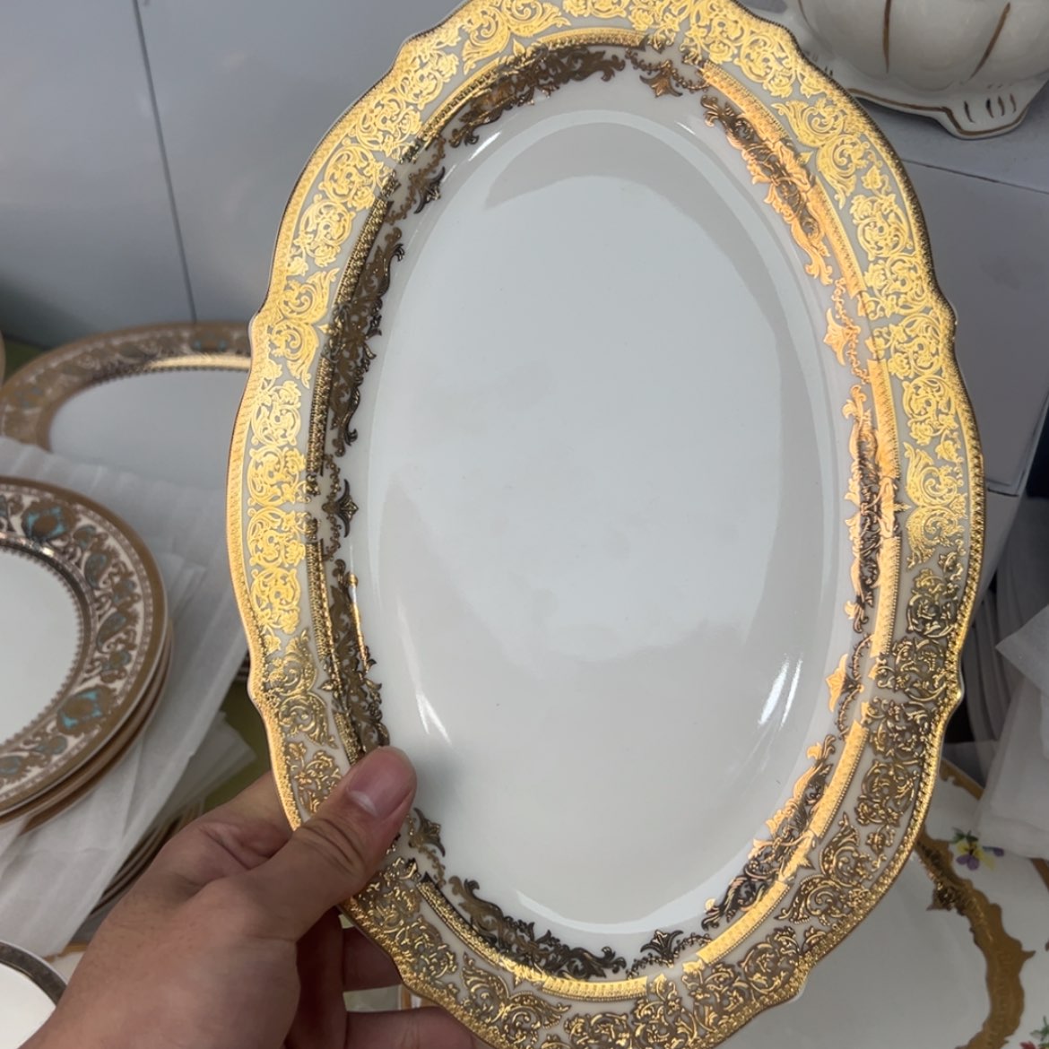 【闪购商品】瓷片12寸鱼盘一个一单福利价