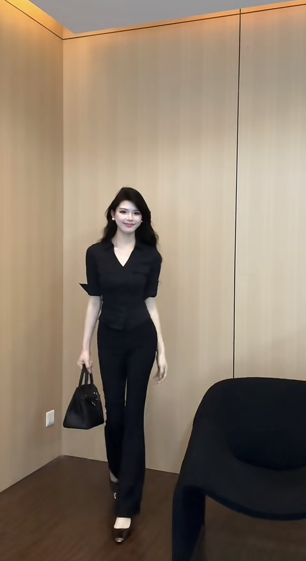 【少量现货】高级感时尚修身显瘦衬衫加裤子套装2223款裤子7005款