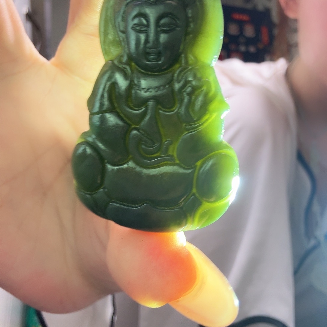 和田玉观音未镶嵌