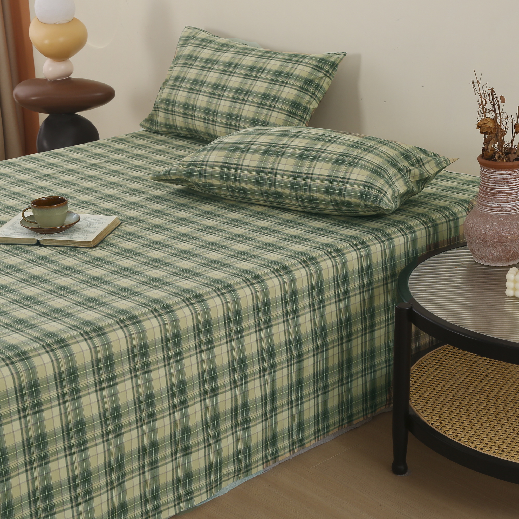 庄织厚织粗布2025新！ 舒锦老粗布床单三件套100%棉柔软舒适四季