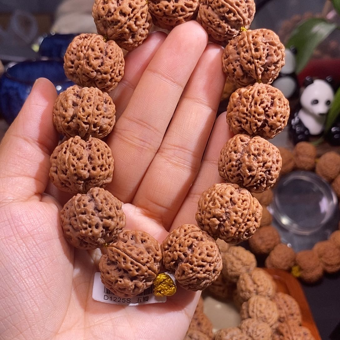 金刚菩提手串沧***田原生态梅花22mm