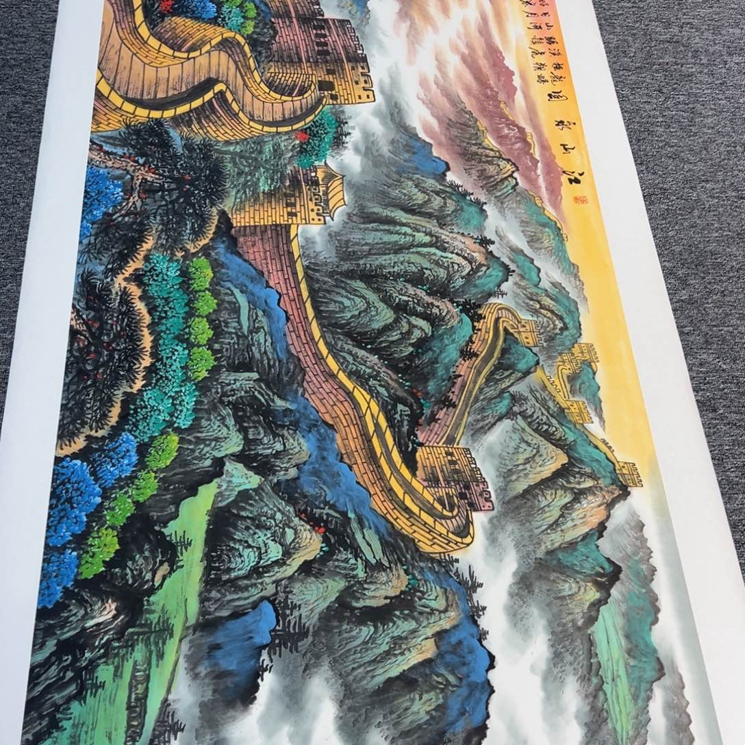 手绘作品全场放了