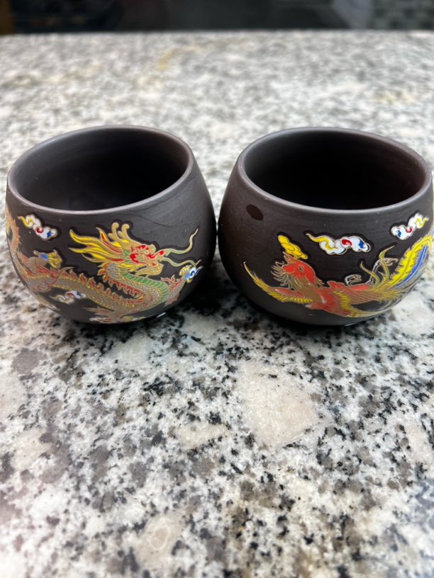 【闪购商品】老紫泥龙凤呈祥罗汉杯L