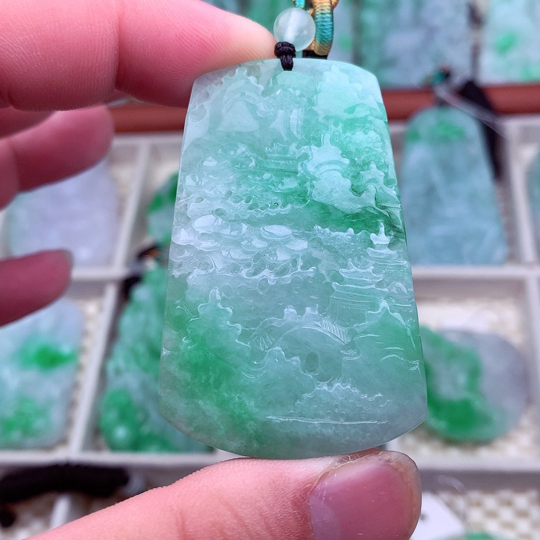 翡翠未镶嵌吊坠(不含链)