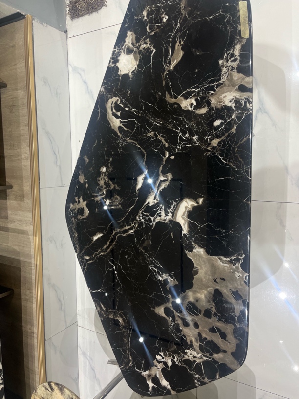 黑玫瑰大理石奢石茶几