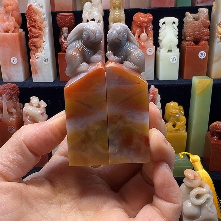 寿山石印石寿山石手工雕刻