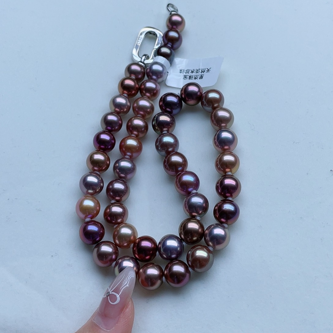 淡水珍珠颈饰银S925镶嵌