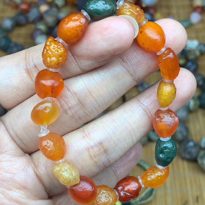 玛瑙/玉髓未镶嵌珠宝半成品吉***～