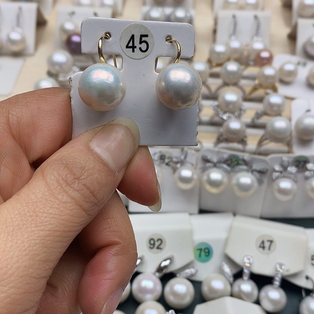 淡水珍珠颈饰银S925镶嵌