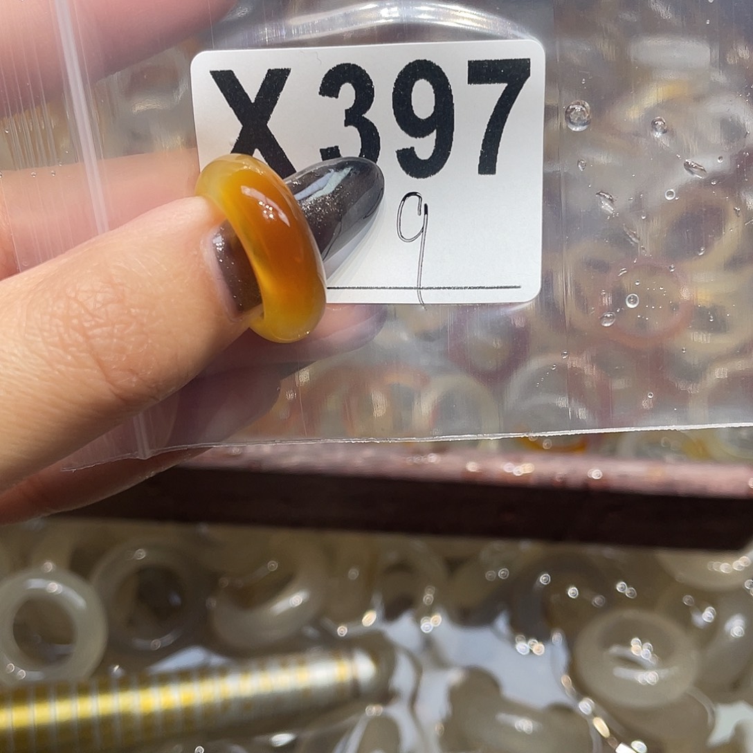 玛瑙/玉髓未镶嵌戒指397