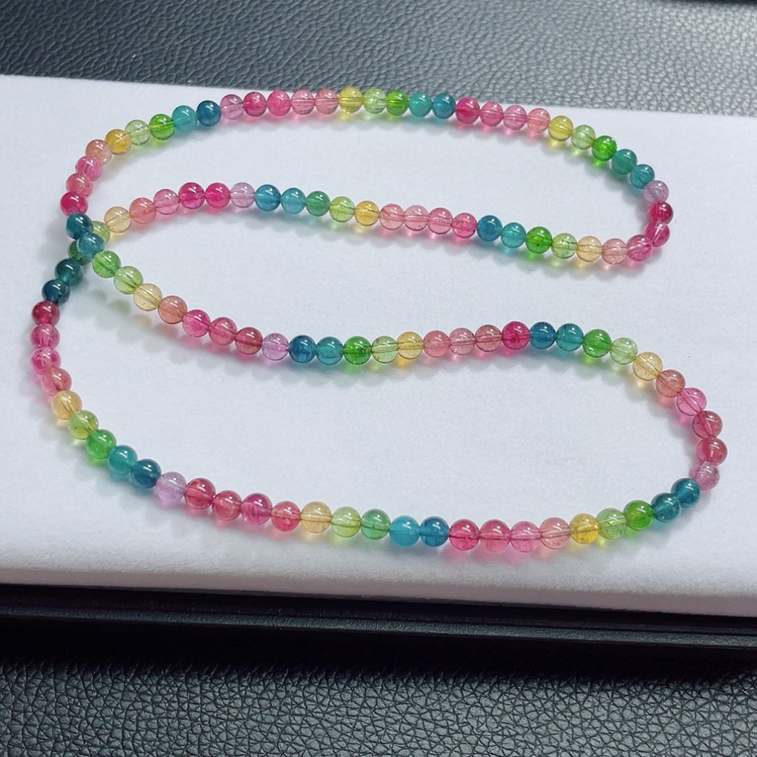 未镶嵌碧玺手链5mm左右