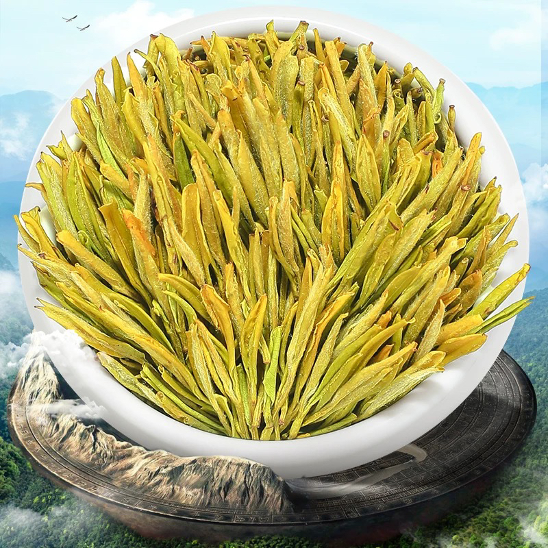 甄品黄金芽高山龙型芽新茶高豆香鲜爽兰花香春茶