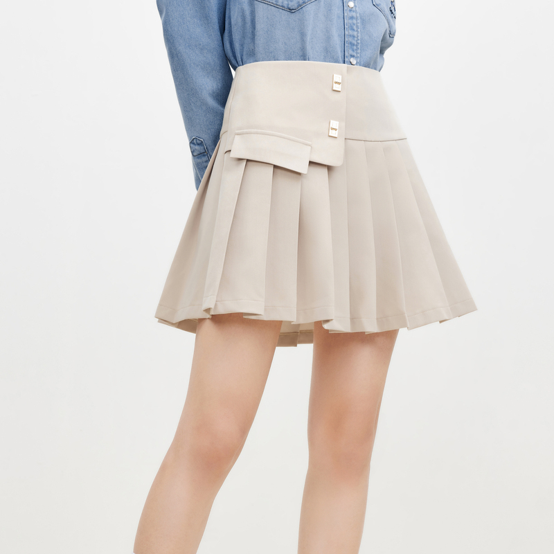 【品牌专属】秋水伊人气质优雅A字半身裙年春新款女时尚青春