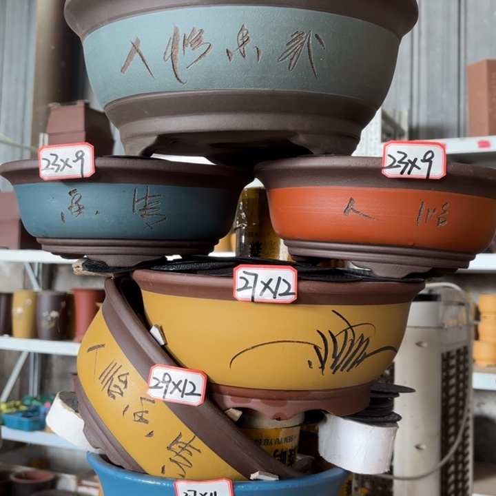 花盆紫砂100-6。         