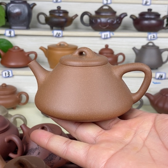 紫砂茶壶子冶石瓢半手工200cc左右