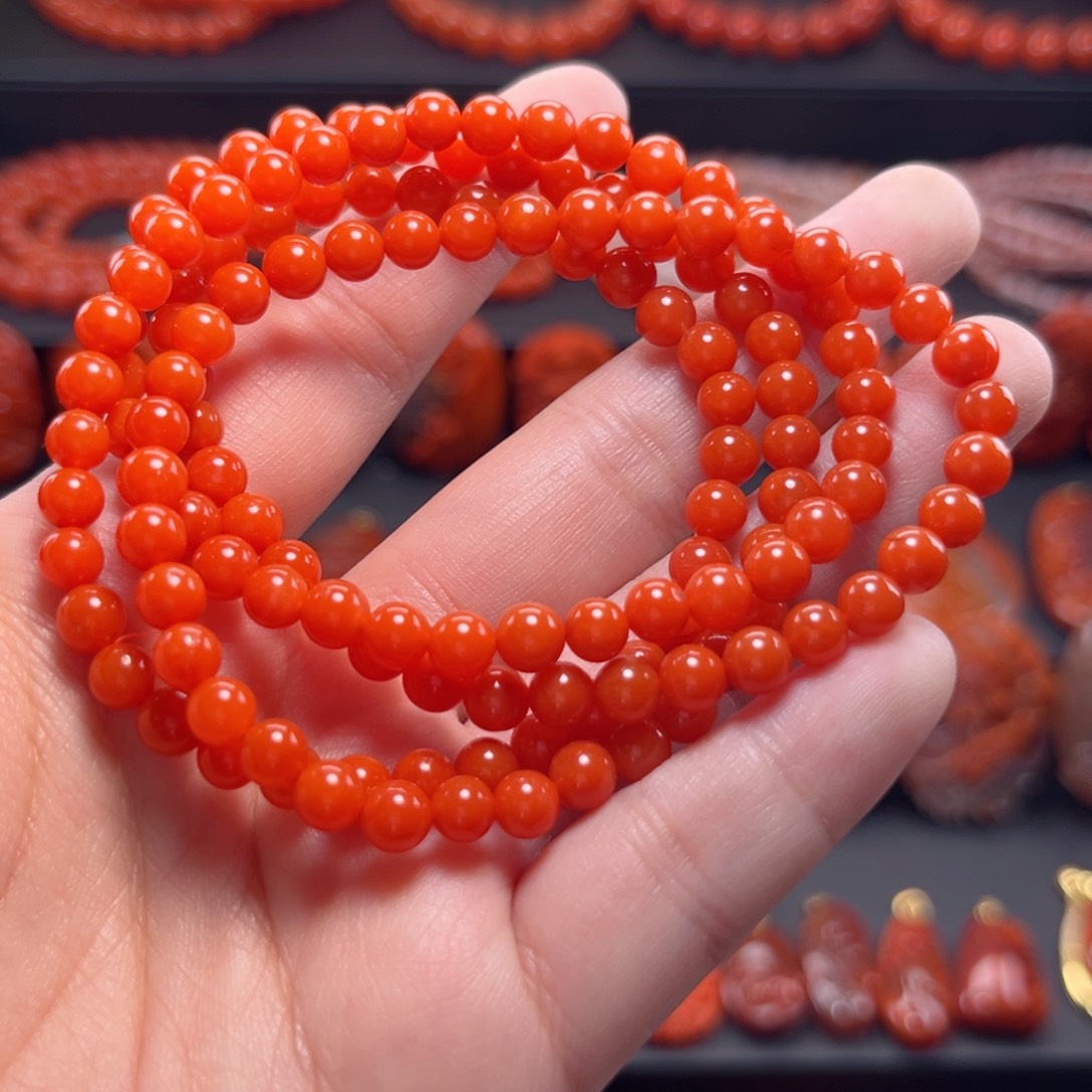 南红玛瑙多圈未镶嵌