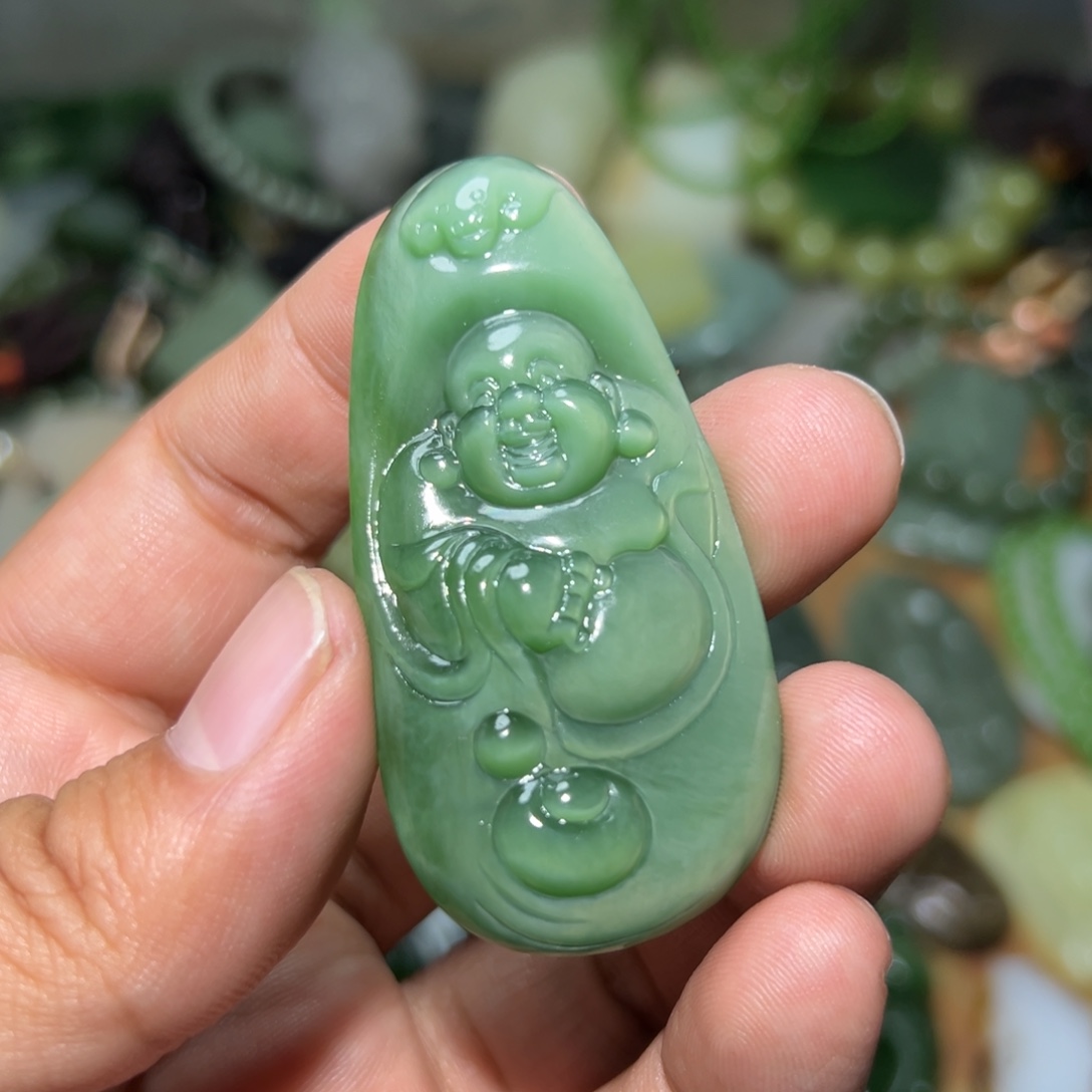 和田玉未镶嵌挂件