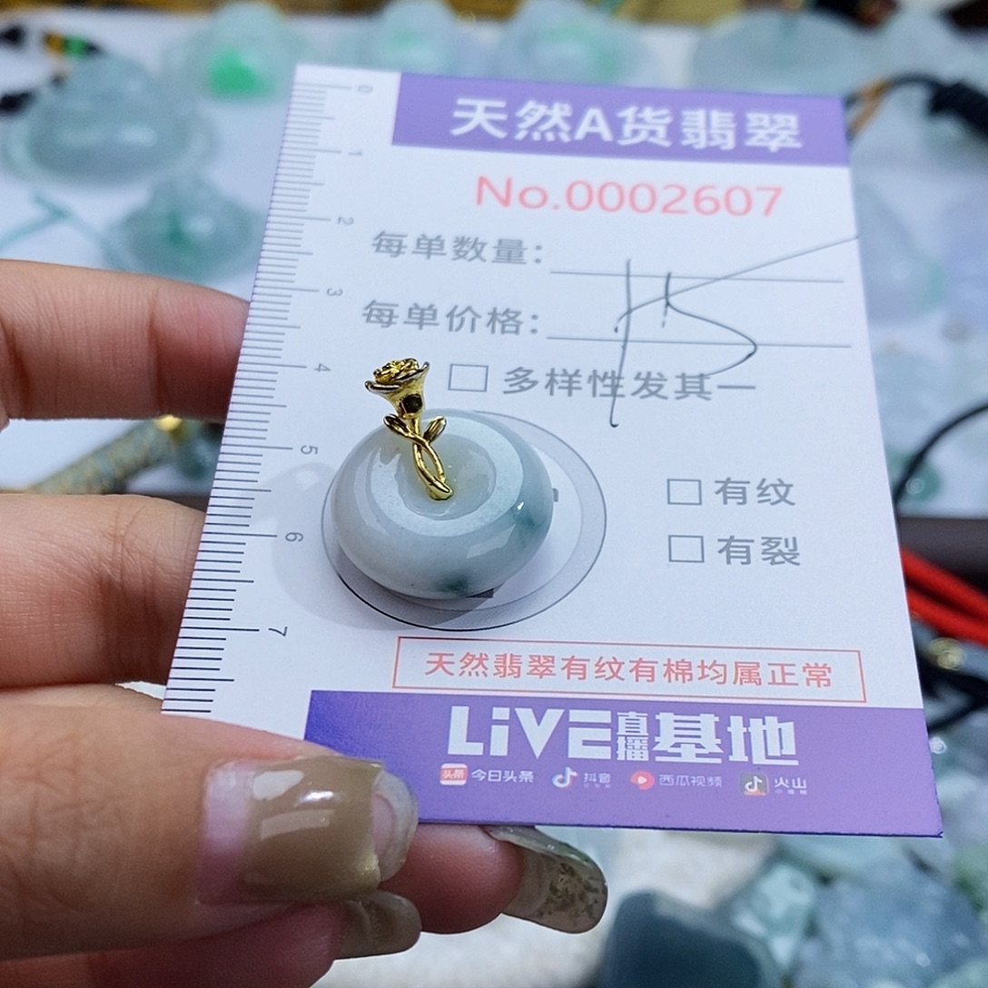 翡翠未镶嵌颈饰2607