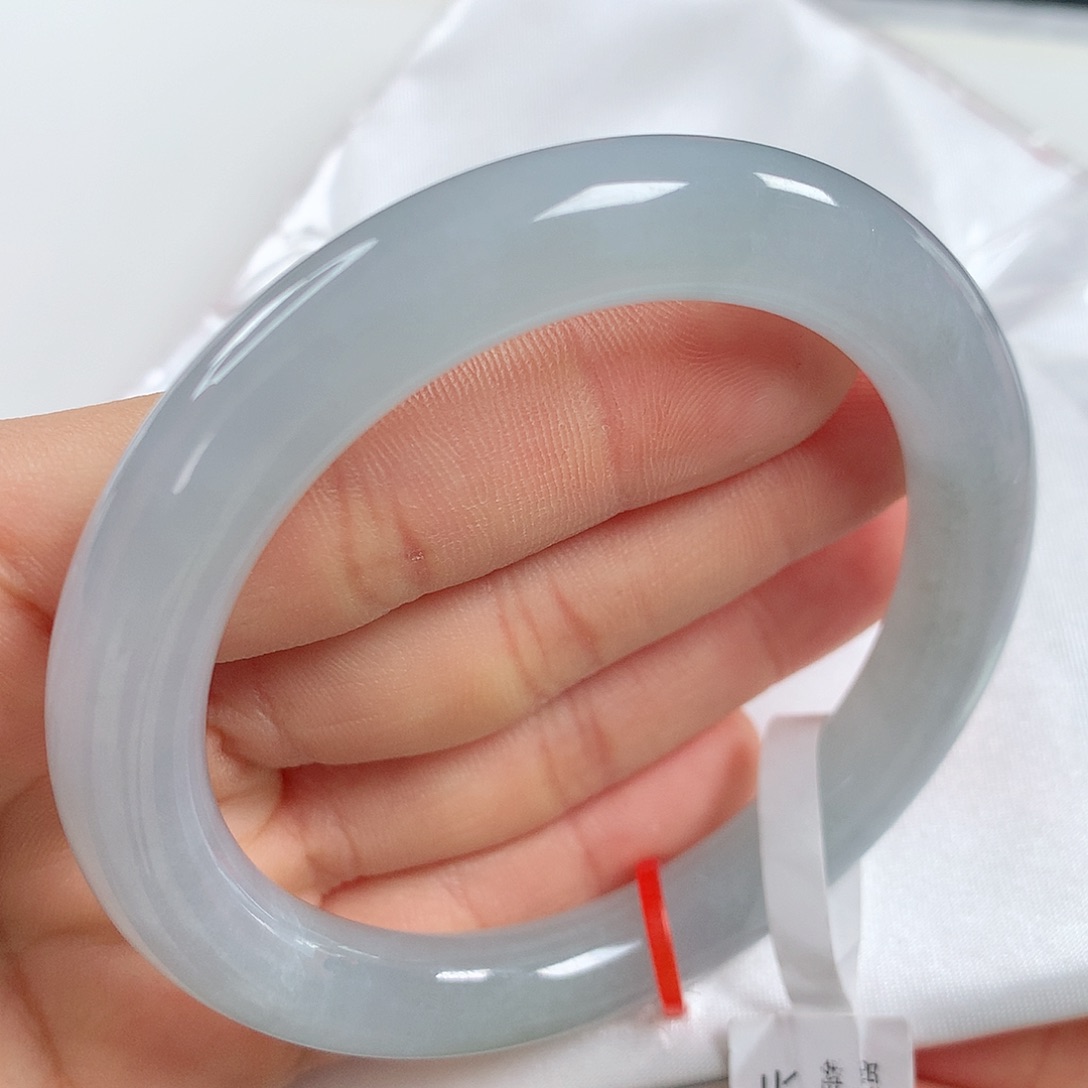 翡翠手镯未镶嵌 圆条①⑤②