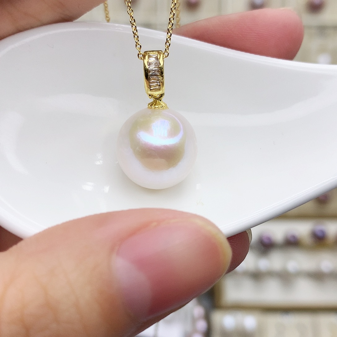 淡水珍珠颈饰合金