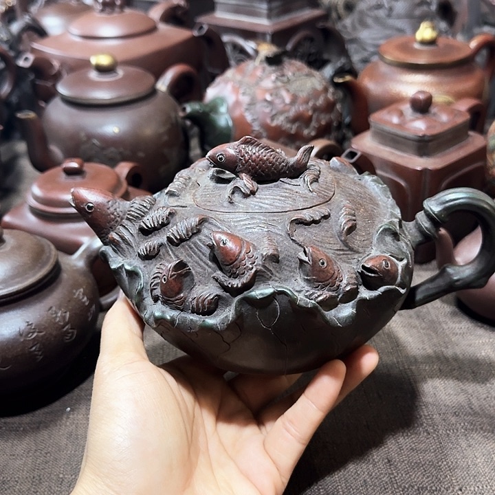 泥塑真*紫砂壶茶具壶