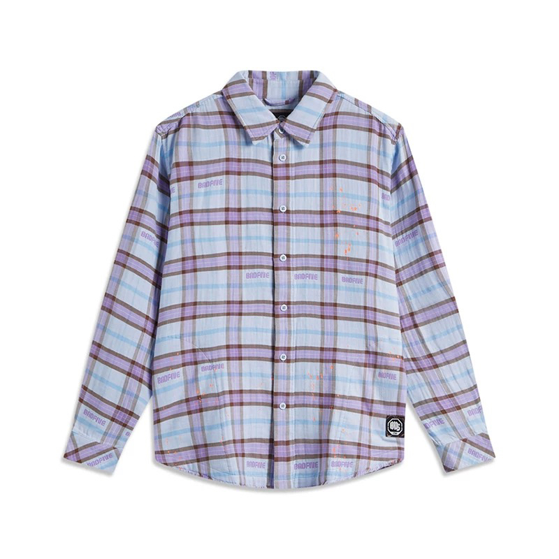 李宁原单反伍系列高织高密双织全棉100棉衬衫布料