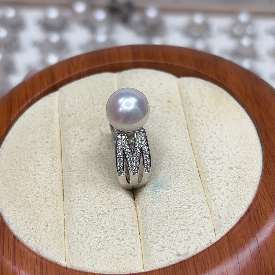 ╭****银S925镶嵌颈饰淡水珍珠