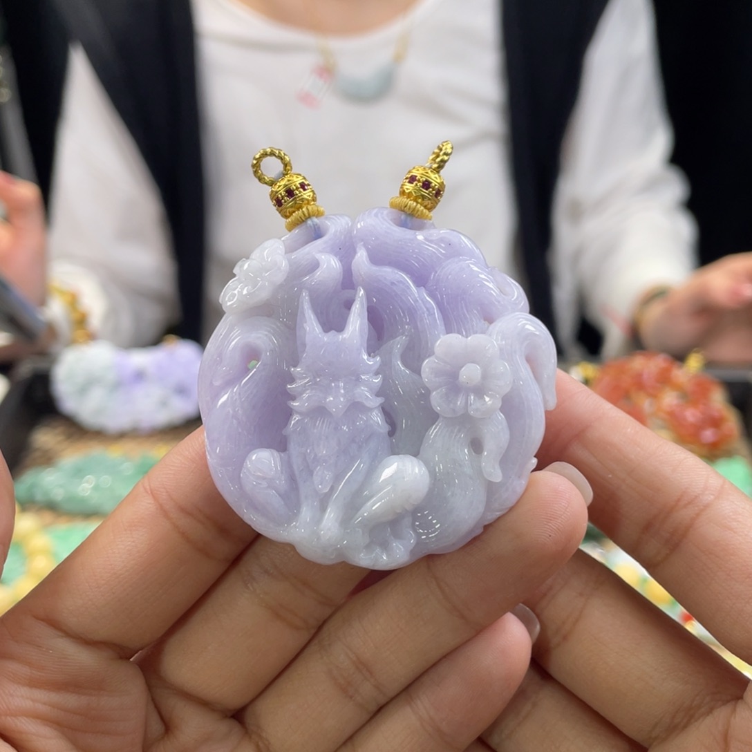 翡翠颈饰未镶嵌代编织
