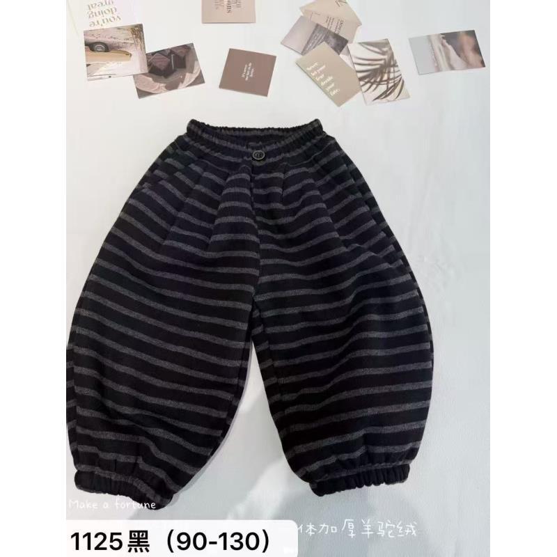 【新疆包邮】小童一条过冬条纹灯笼裤03808