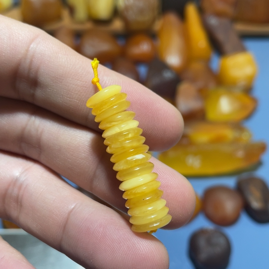 定制蜜蜡未镶嵌蜜蜡隔片