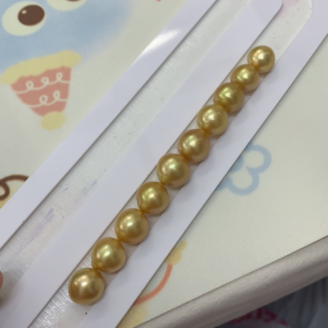 天然海水珍珠南洋金珠单珠裸珠定制