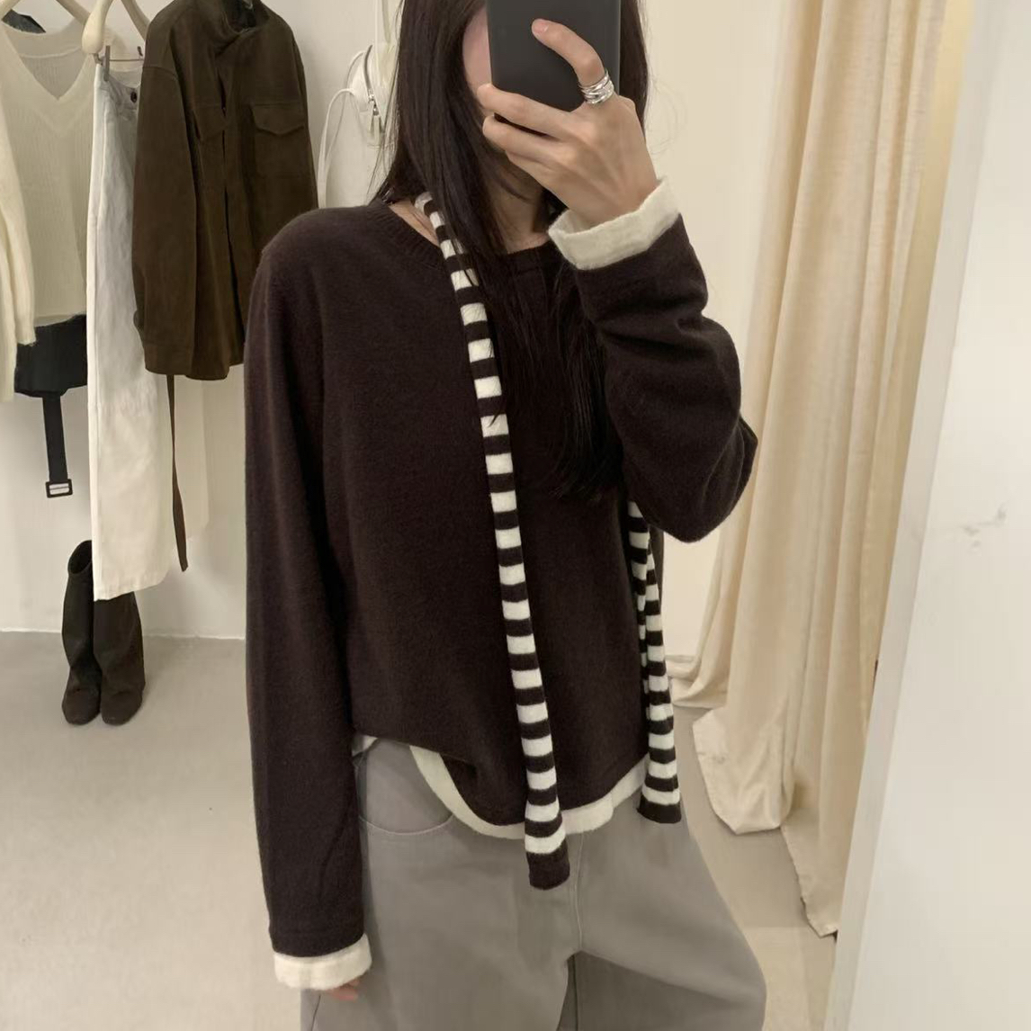 abow@1719 韩系休闲百搭慵懒风毛衣（不能机洗）12-26