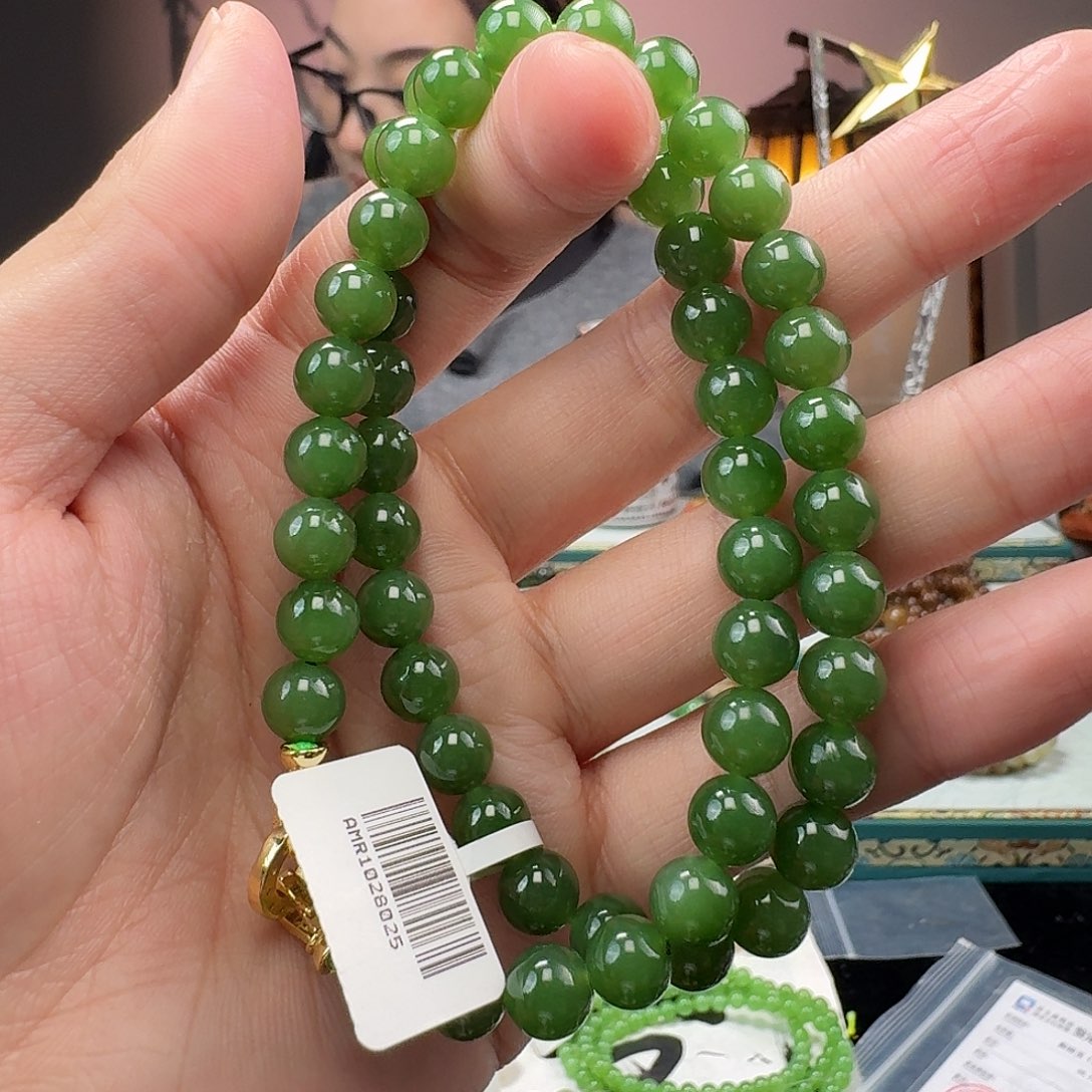 和田玉手串未镶嵌