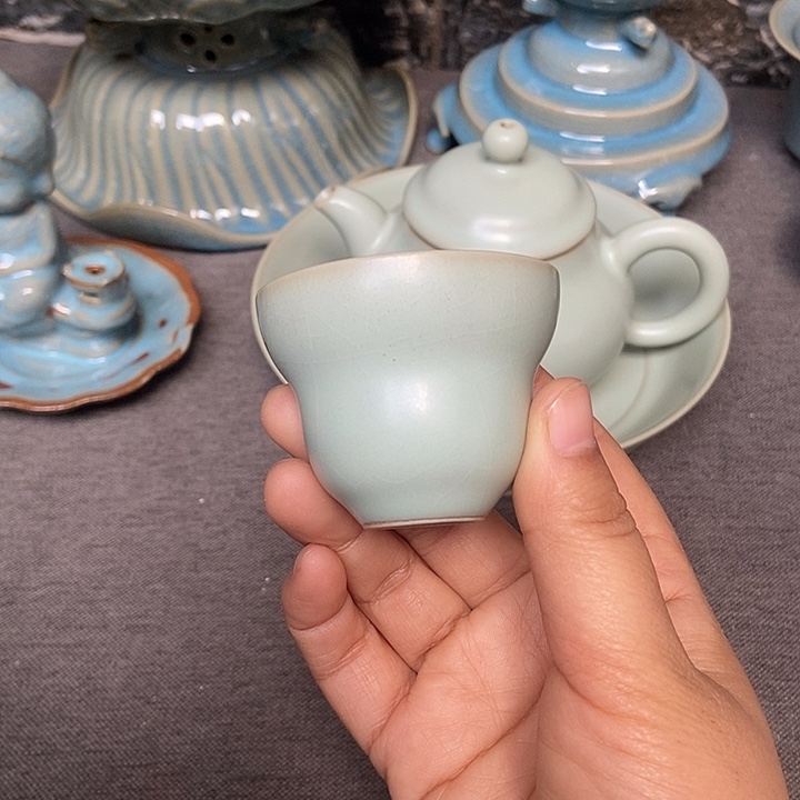 小葫芦杯原矿复古釉