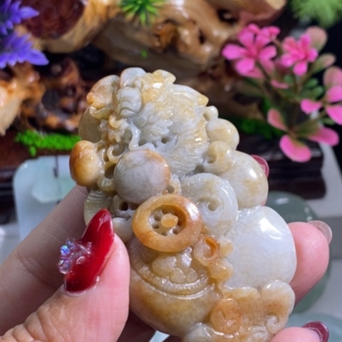 【闪购商品】颈饰未镶嵌翡翠龙牌