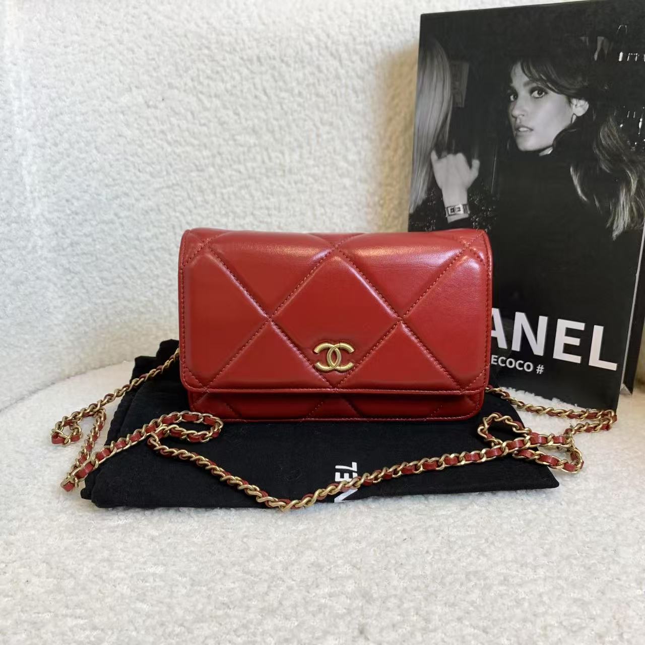 99新 Chanel/香奈儿 壹臻/chanel红金羊woc包/98364347