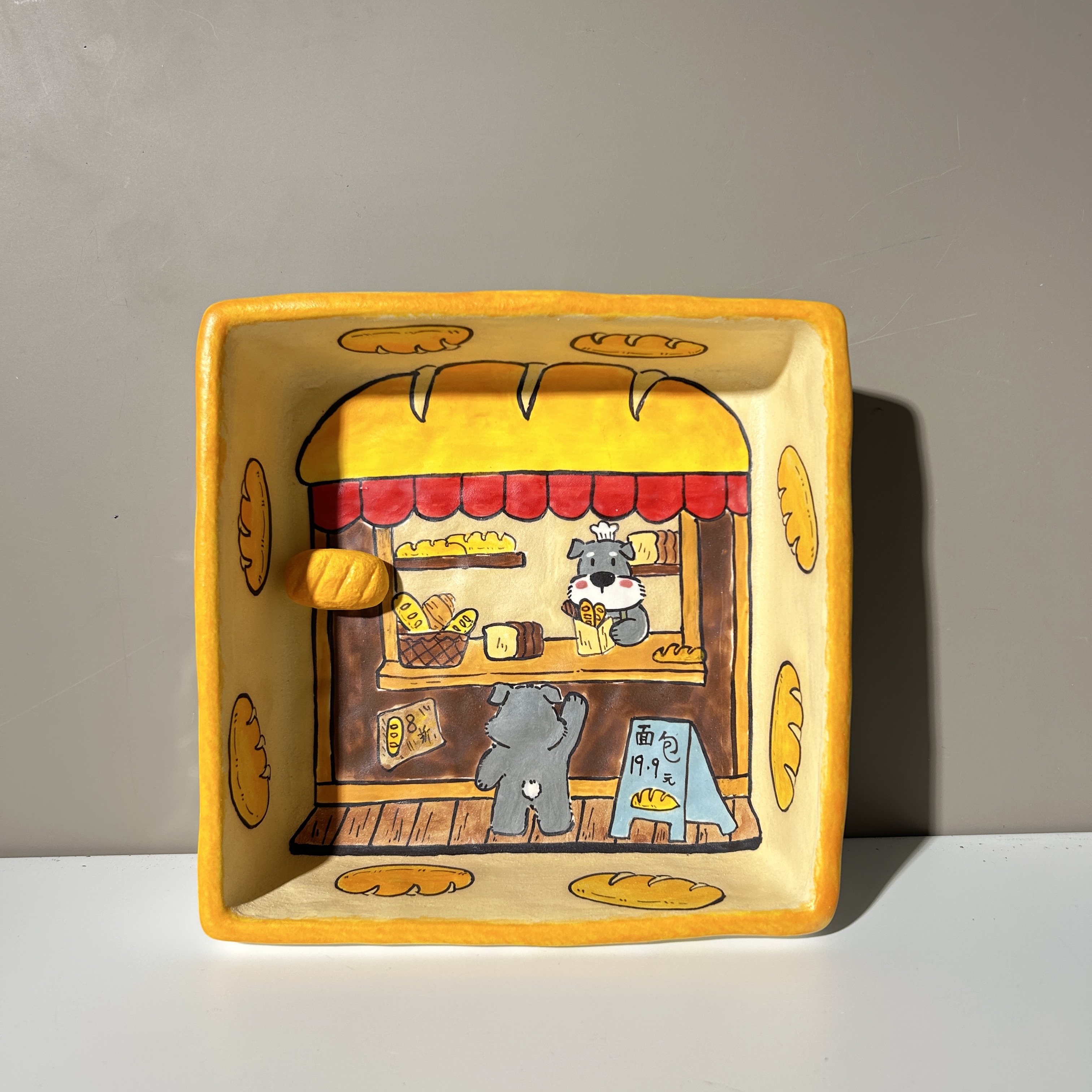 305陶瓷釉彩釉下彩卡通动漫碗盘