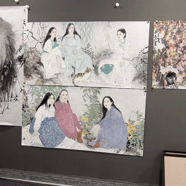 国画张琳老师人物画作品
