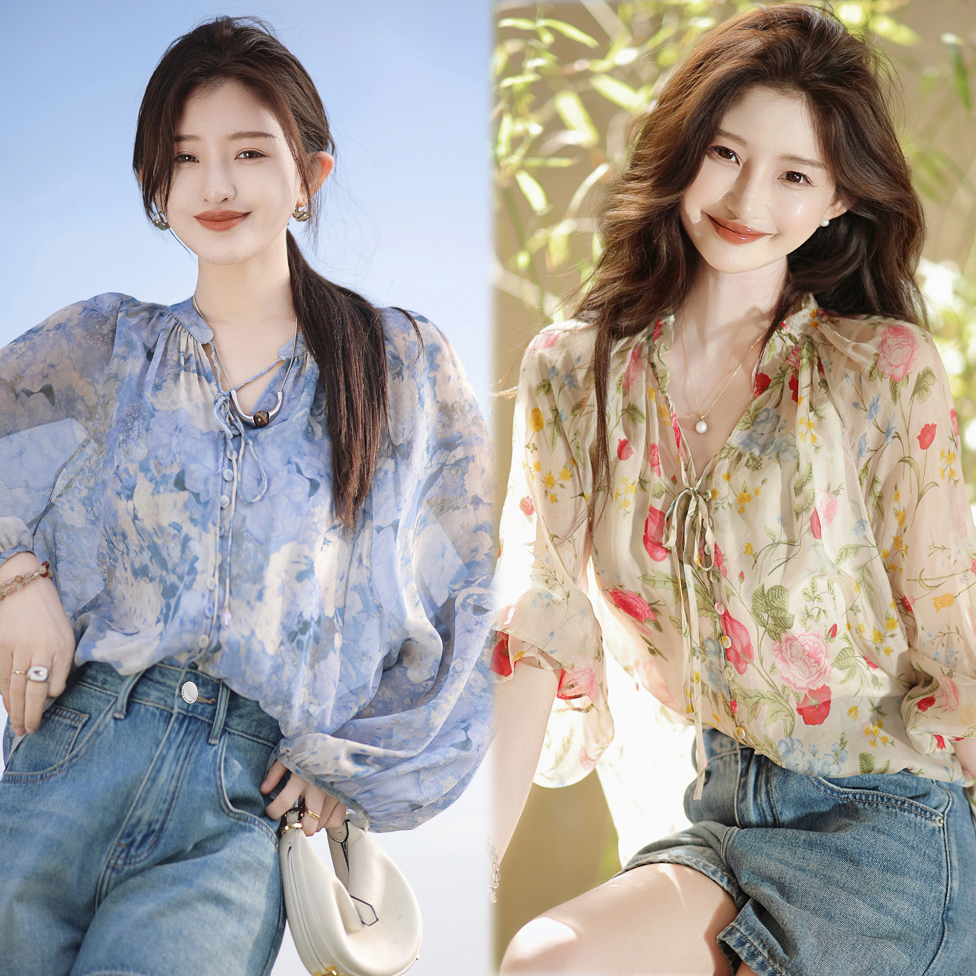 【赵大喜】现货！帕尔马原创系列-小衫｜100.%桑蚕丝法式衬衫