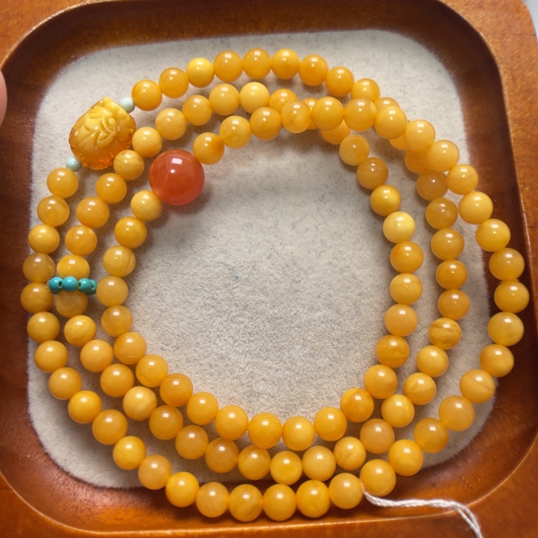 蜜蜡未镶嵌手串蜜蜡