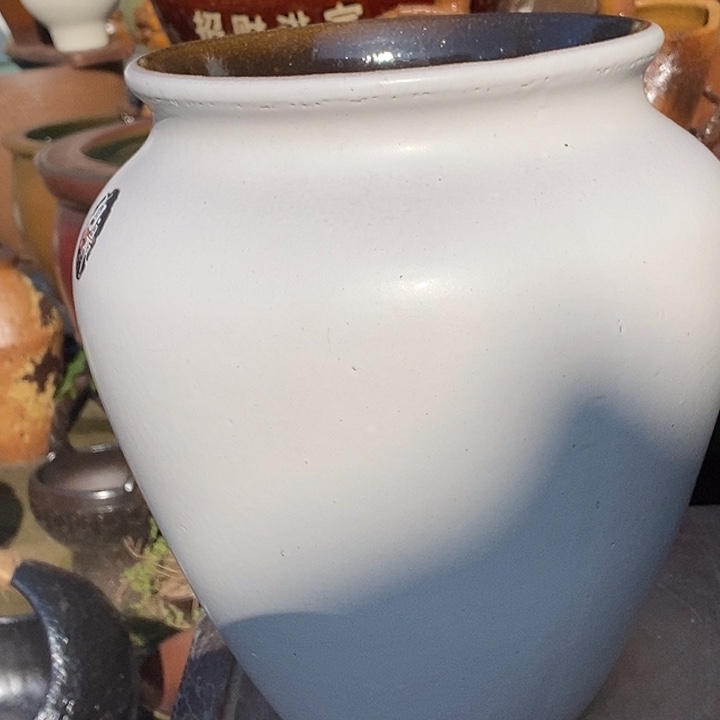 花盆紫砂口21高度30瑕疵