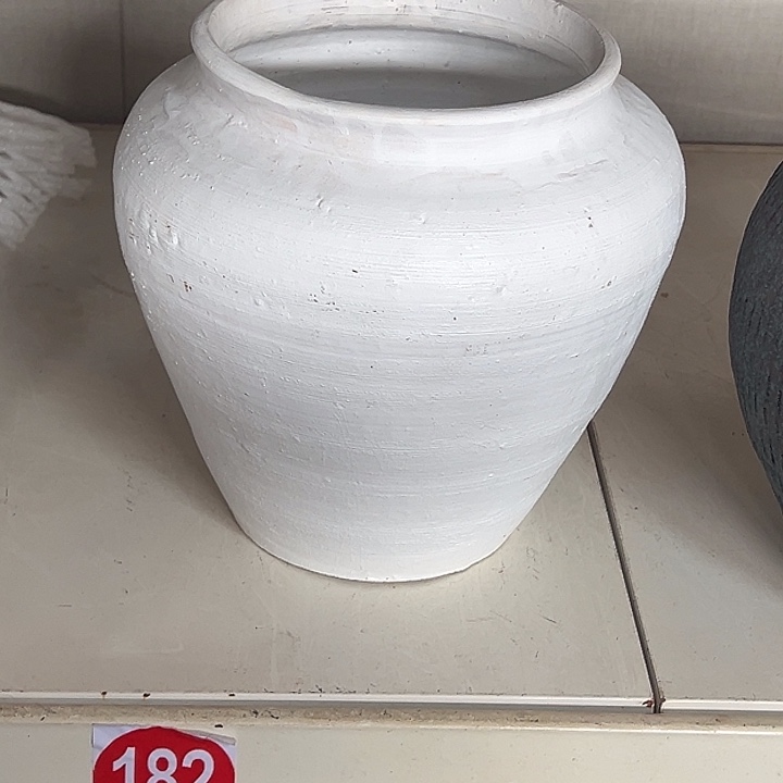 白色拉丝坛子高20口14默认打孔