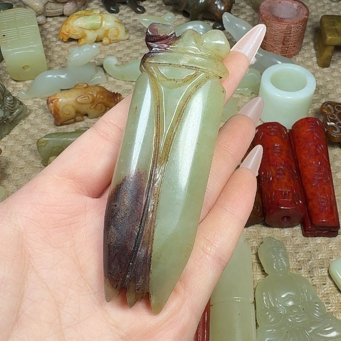 白玉菩提吊坠挂件