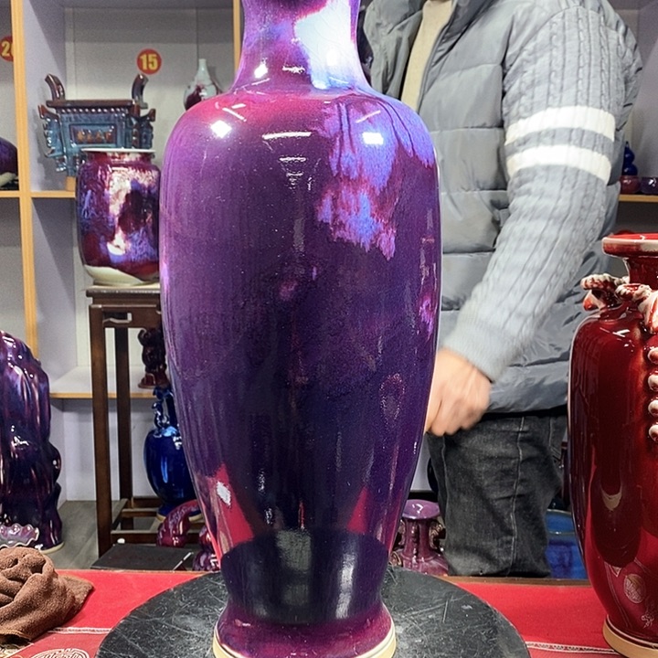 瓶中国神垕精品钧瓷