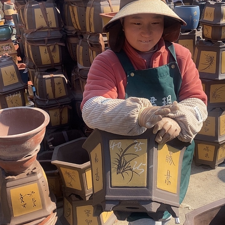 紫砂花盆紫砂花盆