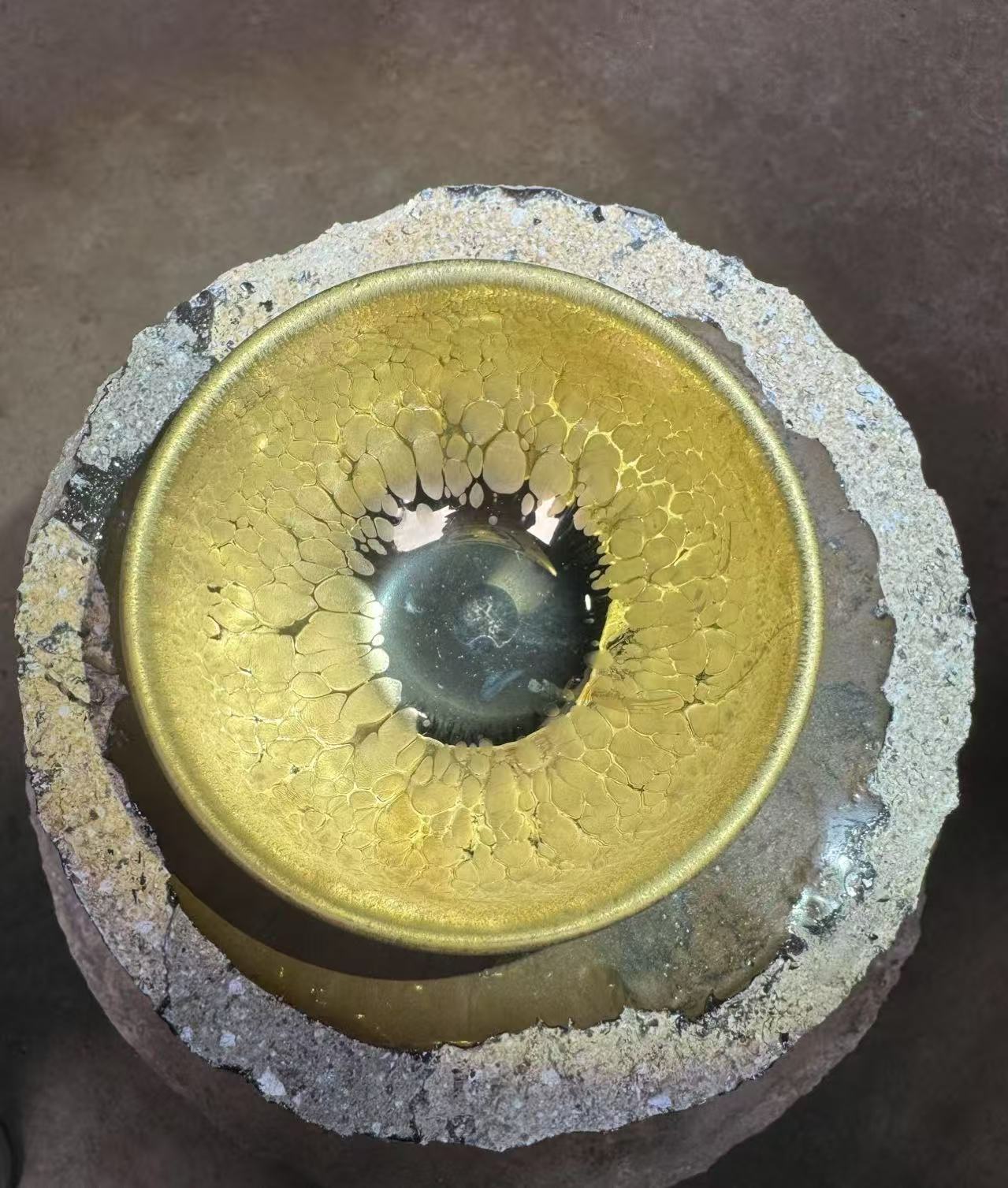 建盏主人杯 金油滴