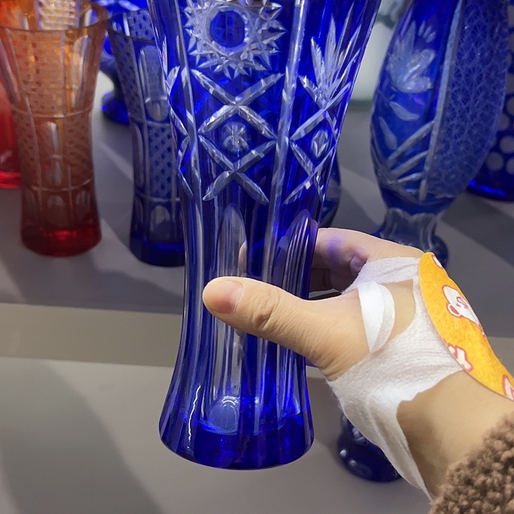 古***鑫水晶玻璃手柄款微瑕一个